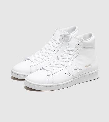 Botasky Converse Pro Leather Mid Pro Leather Mid - Damske Topanky Biele | PTA-148302